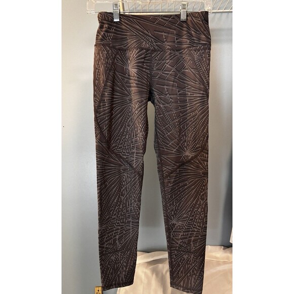 Sweaty Betty The Power Cropped Leggings size XS Gray Print Pockets 7/8 Length - Picture 1 of 7